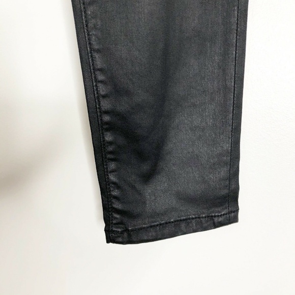 Lauren Ralph Lauren Black Coated Skinny Jeans Sz 2 - Picture 6 of 8